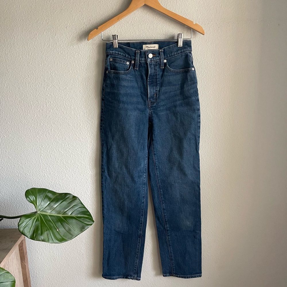Madewell The Perfect Vintage Straight Jean in Decatur Wash
